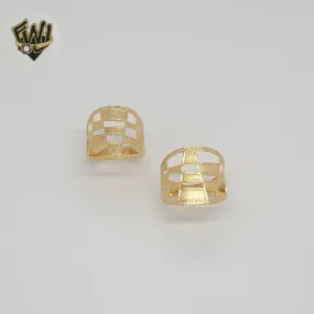 (1-3049-4) Gold Laminate - Carved Ring - BGO