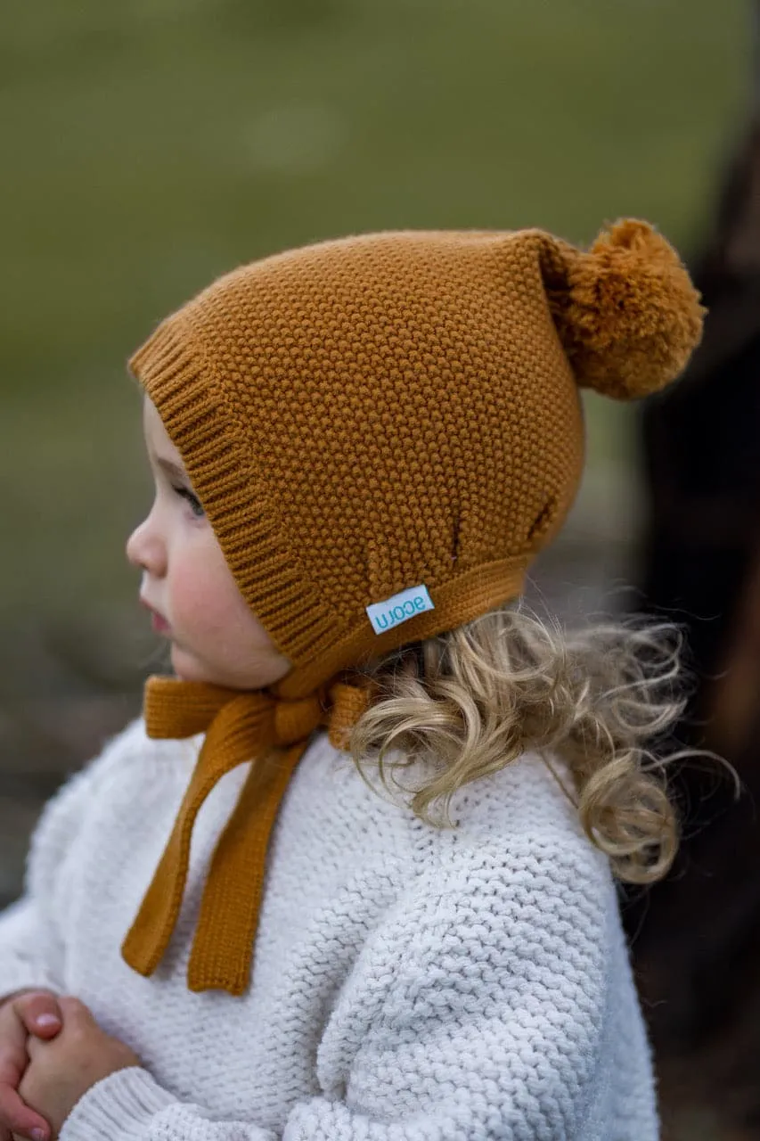 Acorn BABY | Elfin Wool Beanie Caramel