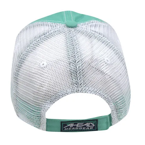 AHEAD Mint/White Pigment Dyed Mesh Cap