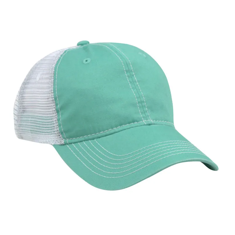 AHEAD Mint/White Pigment Dyed Mesh Cap