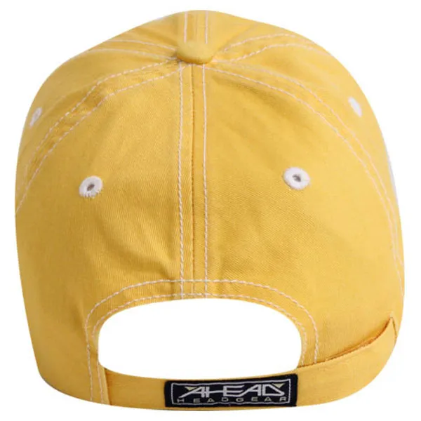 AHEAD Sunflower/White Pigment Dyed Contrast Mesh Cap