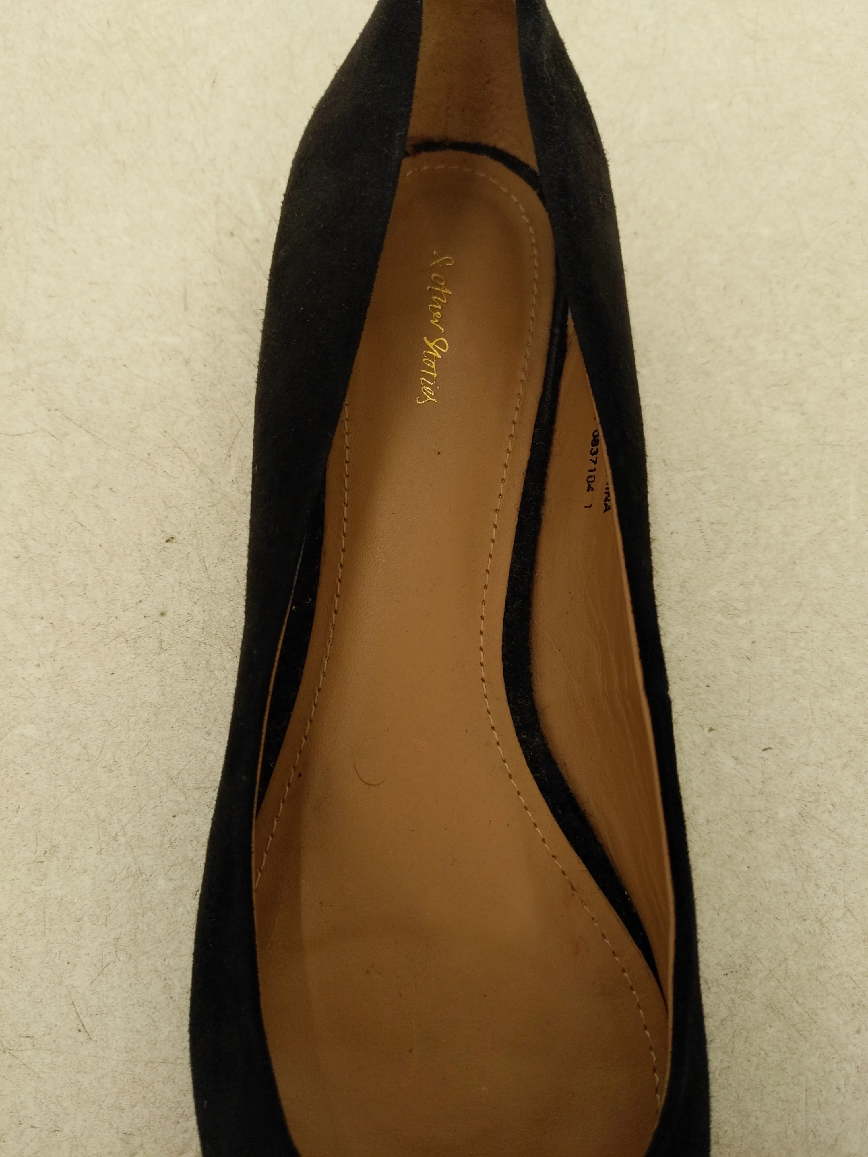 & Other Stories Women's Flat Shoes UK 6 Black 100% Other