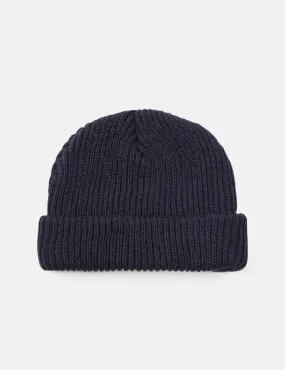 Article. Fisherman Rib Beanie Hat - Navy Blue