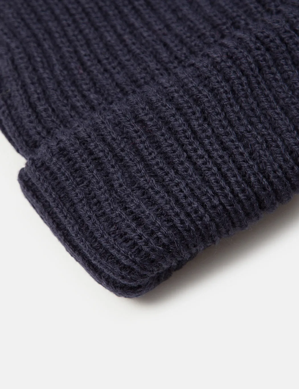 Article. Fisherman Rib Beanie Hat - Navy Blue