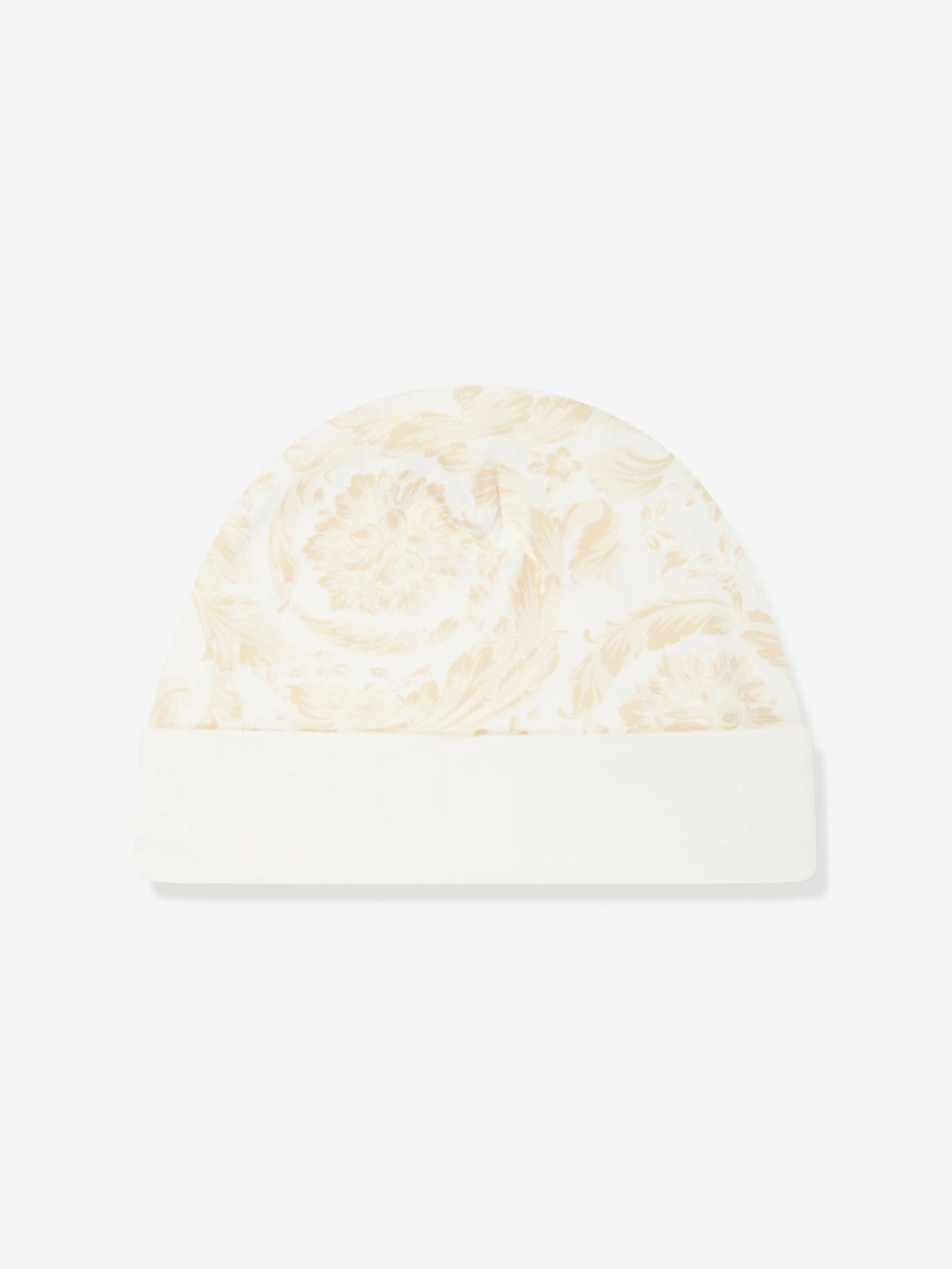 Baby Barocco Beanie Hat in White