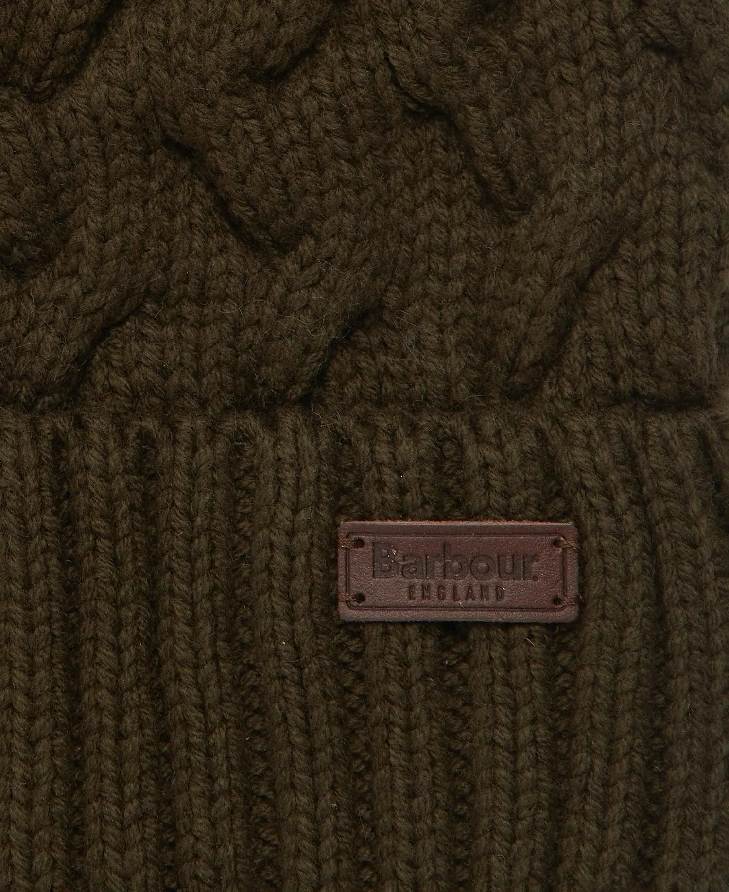 Barbour Mens Gainford Cable Knit Beanie Hat