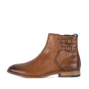 BAXTER TAN ZIP BOOT