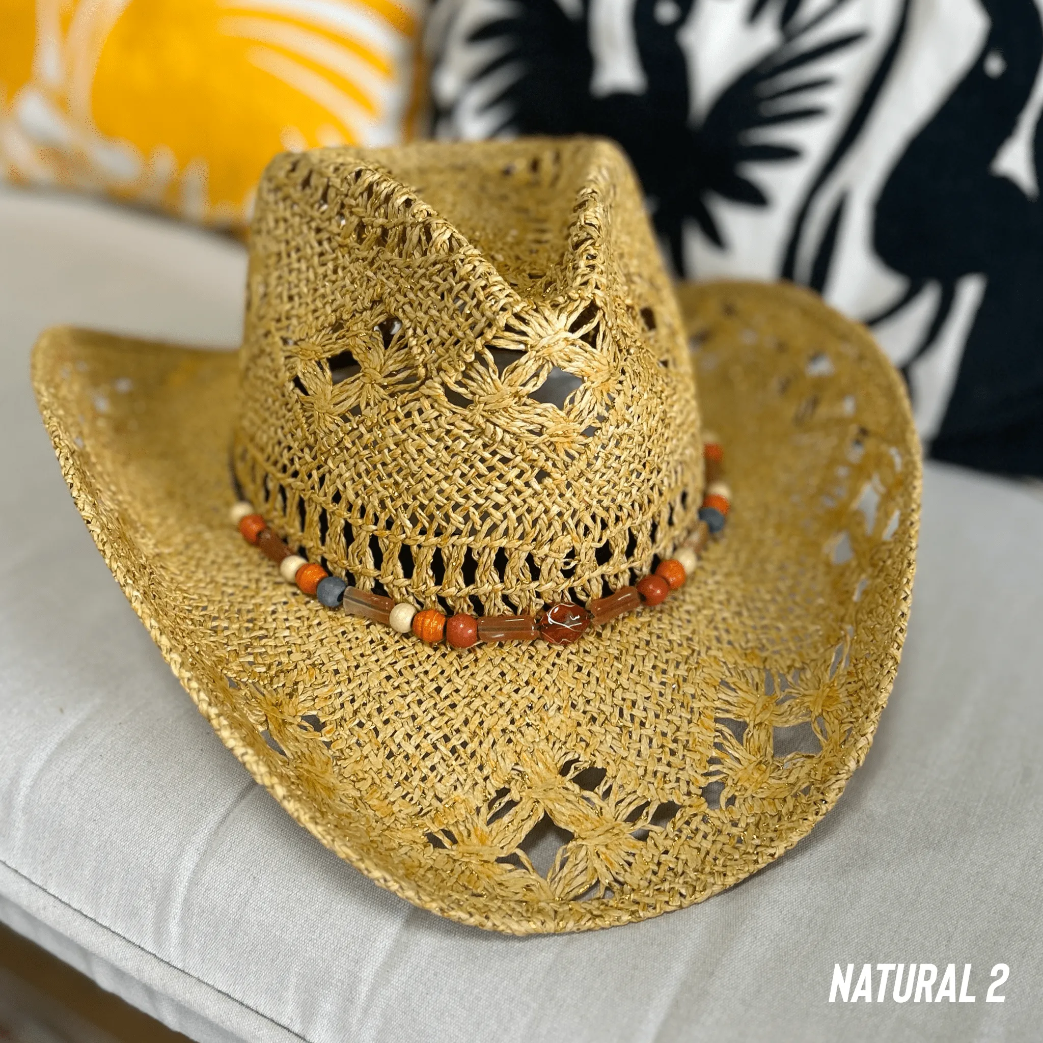 Beach Cowboy Straw Hat Sparkeld