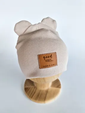 Bear beanie cream