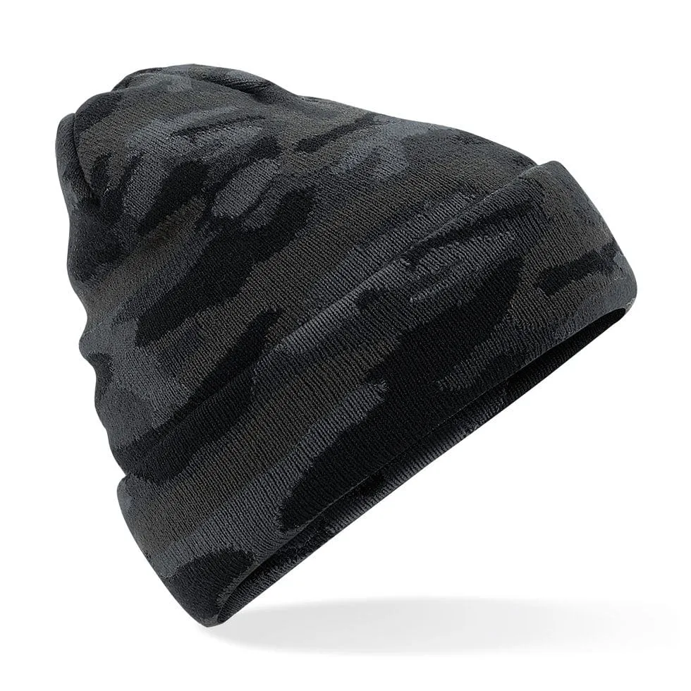 Beechfield Camo Cuffed Beanie Hat