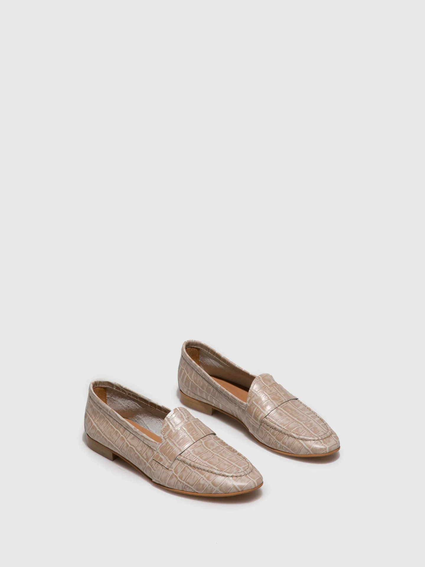 Beige Flat Shoes