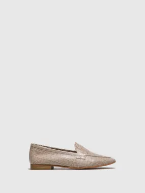 Beige Flat Shoes