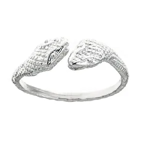 Better Jewelry Snake Ends .925 Sterling Silver West Indian Style Ring