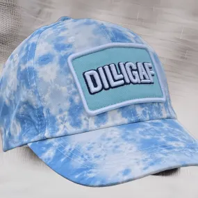 Blue Sky Tye Die Baseball Dilligaf Cap