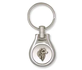 Border Collie Key Ring Jewelry Sterling Silver Handmade Dog Key Ring BE3-KE