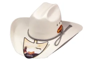 Brigalow Mens / Ladies Triple Diamond White Hat - 140