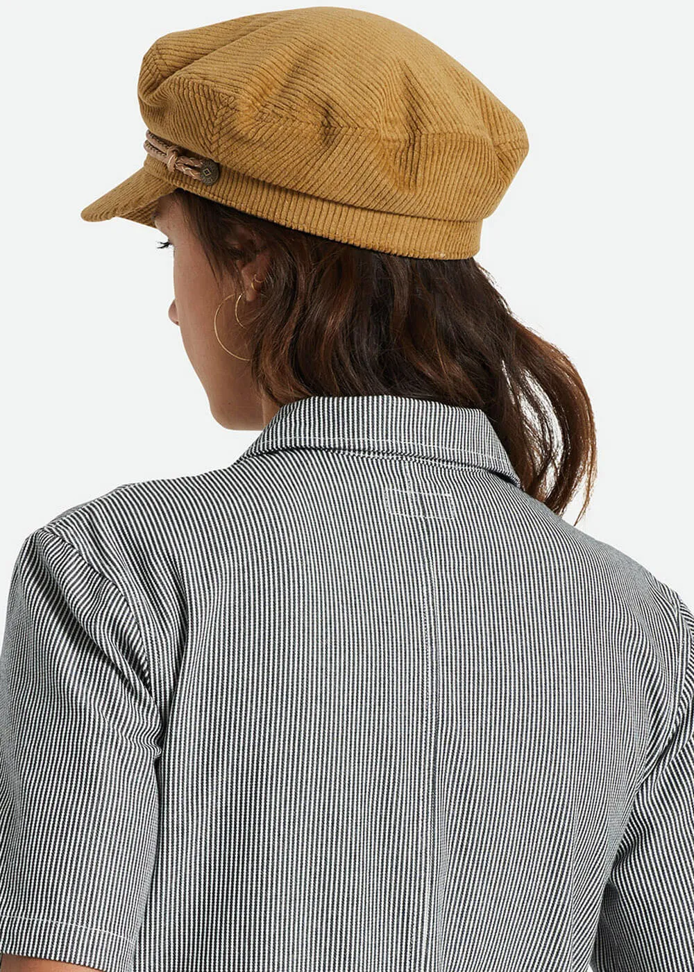 Brixton Fiddler Cap Corduroy Brown