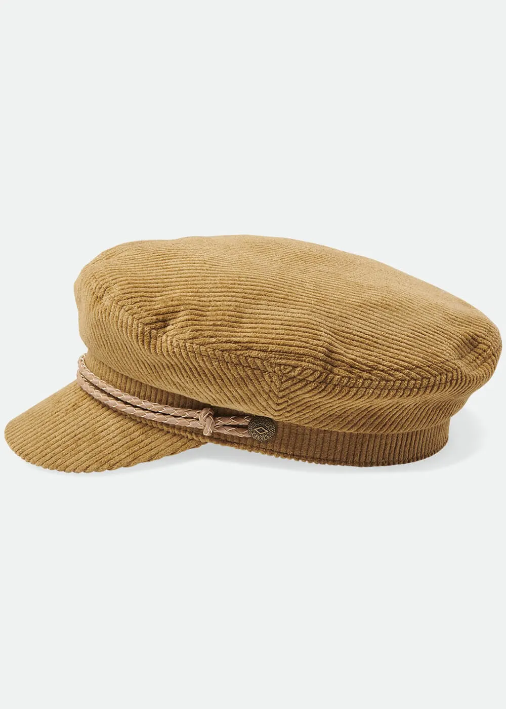 Brixton Fiddler Cap Corduroy Brown