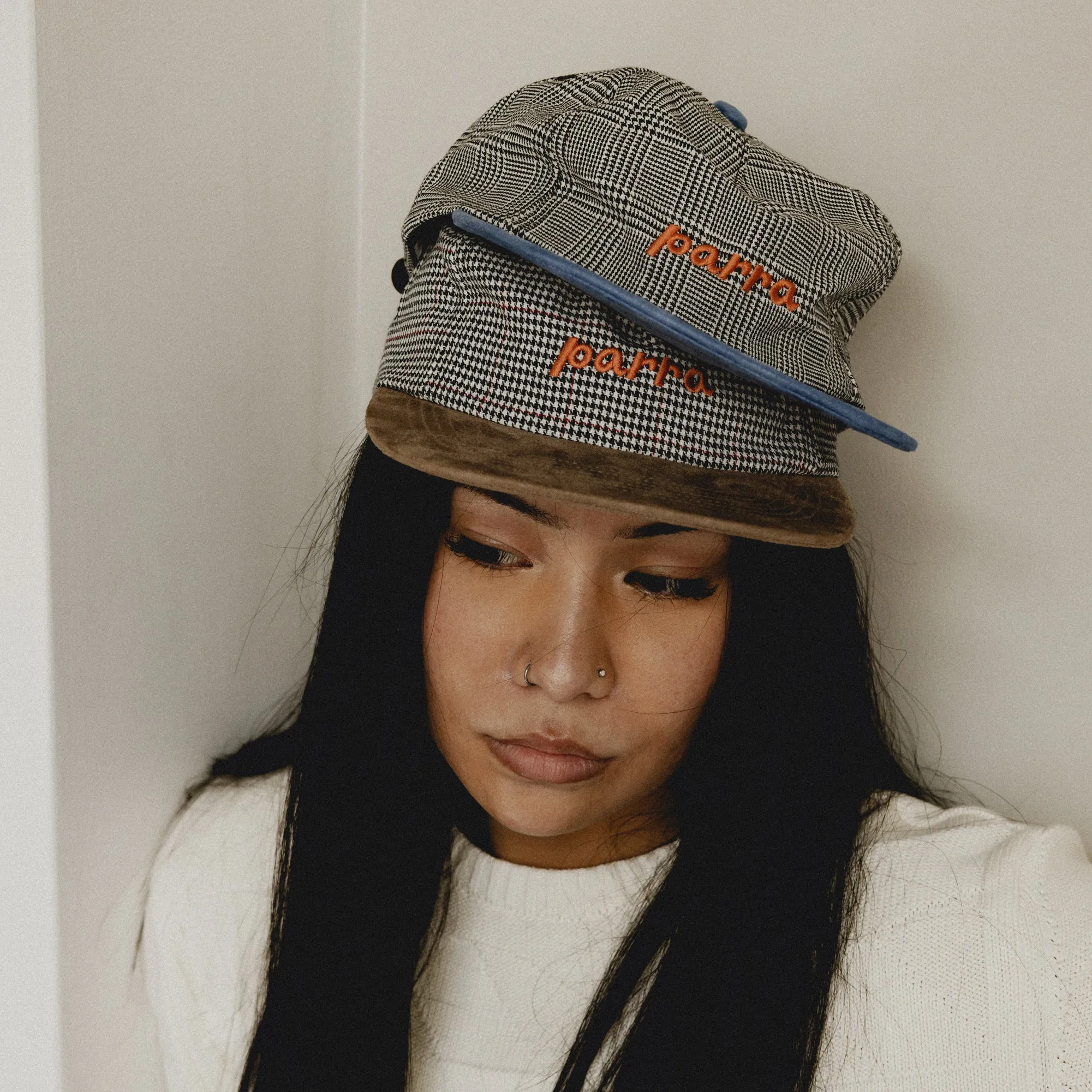 By Parra Lowercase Logo 5 Panel Hat Blue 50265