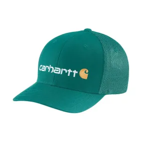 Carhartt Rugged Flex Fitted Canvas Mesh Back Logo Graphic Cap - Dragonfly