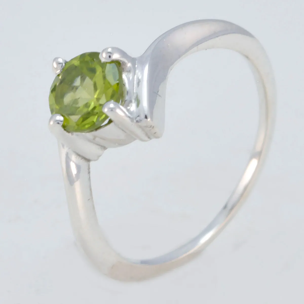 Cunning Gemstone Peridot 925 Sterling Silver Rings Egypt Jewelry