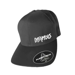 Delta Seamless Hat - Black (White Infamous Logo)