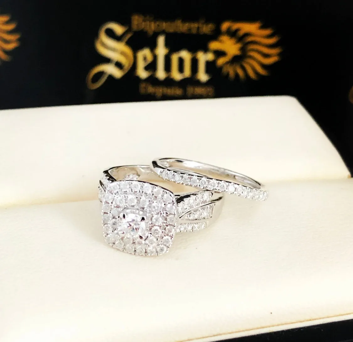 Diamond wedding rings