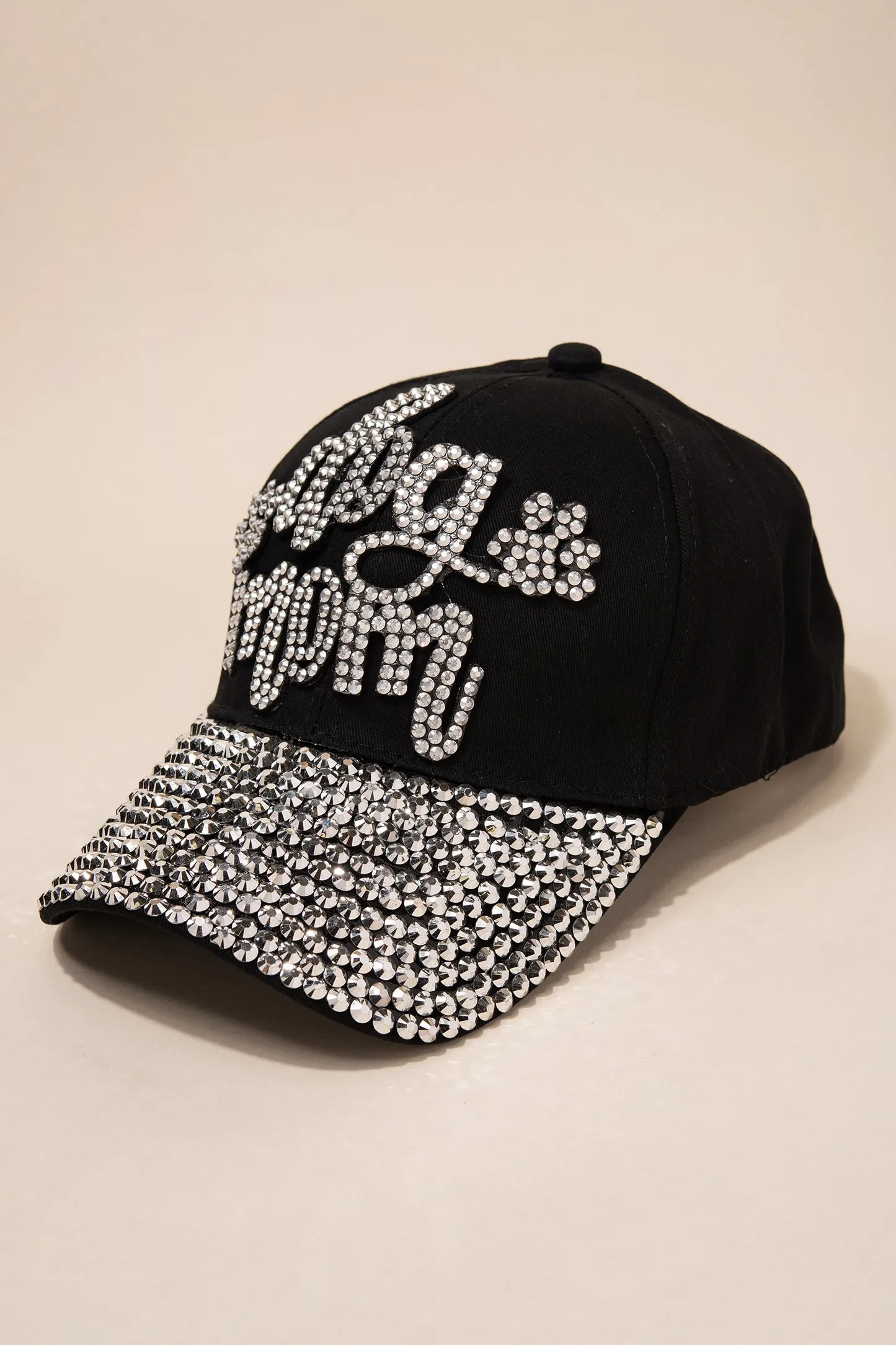 Dog Mom Cap with Full Bill Jewels