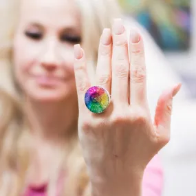 Druzy Sterling Silver Ring