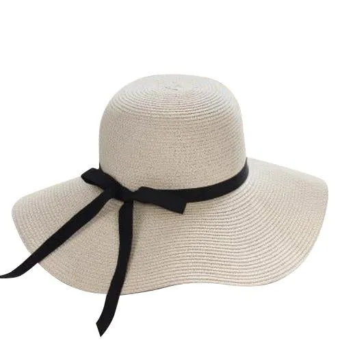 Foldable Floppy Wide Brim Straw Summer Hat