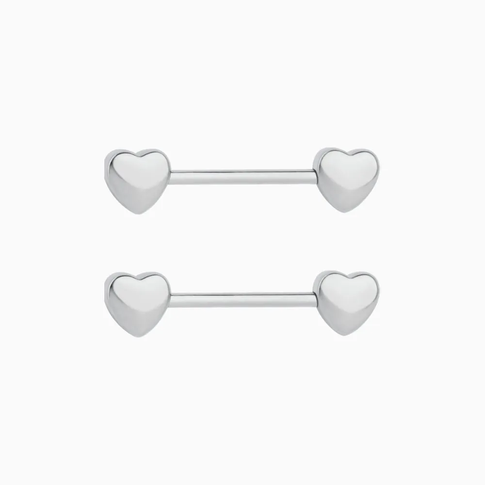 Heart Nipple Rings