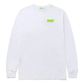 HUF NO CAP L/S TEE-WHITE