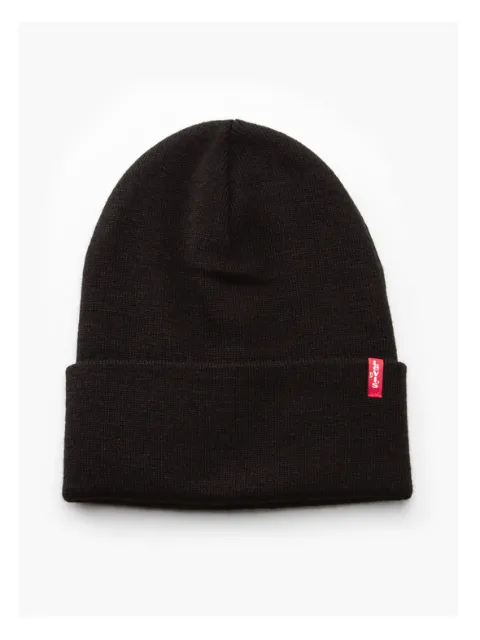 Levi's Slouchy Red Tab Beanie/Black - New AW21