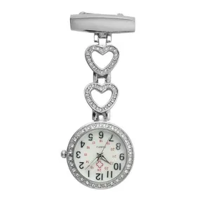 New Fashion Stylish Pocket Clip-on Heart Pendant Watches