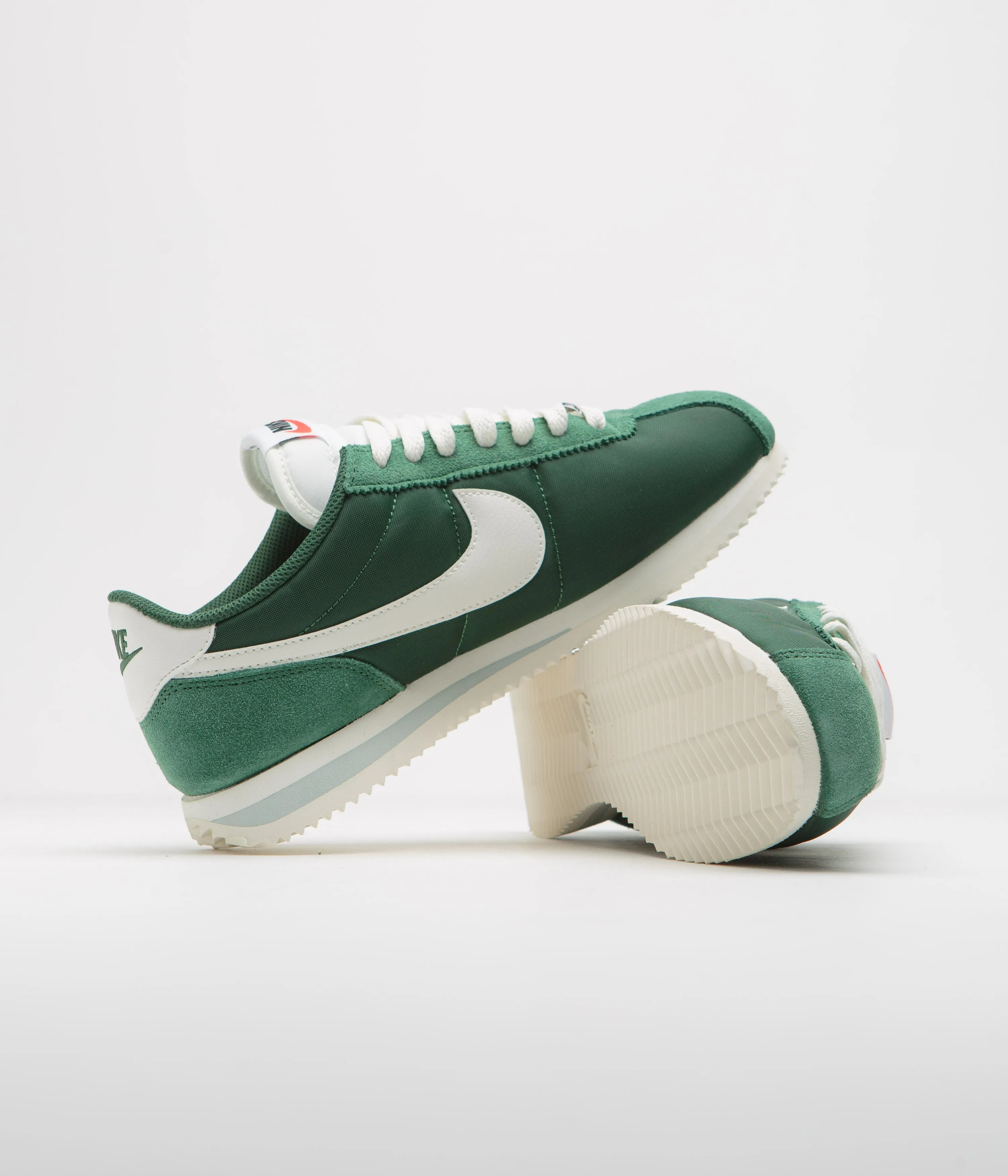 Nike Womens Cortez TXT Shoes - Fir / Sail - Sail - Light Silver