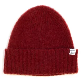 Norse Projects Brushed Lambswool Beanie Carmine Red