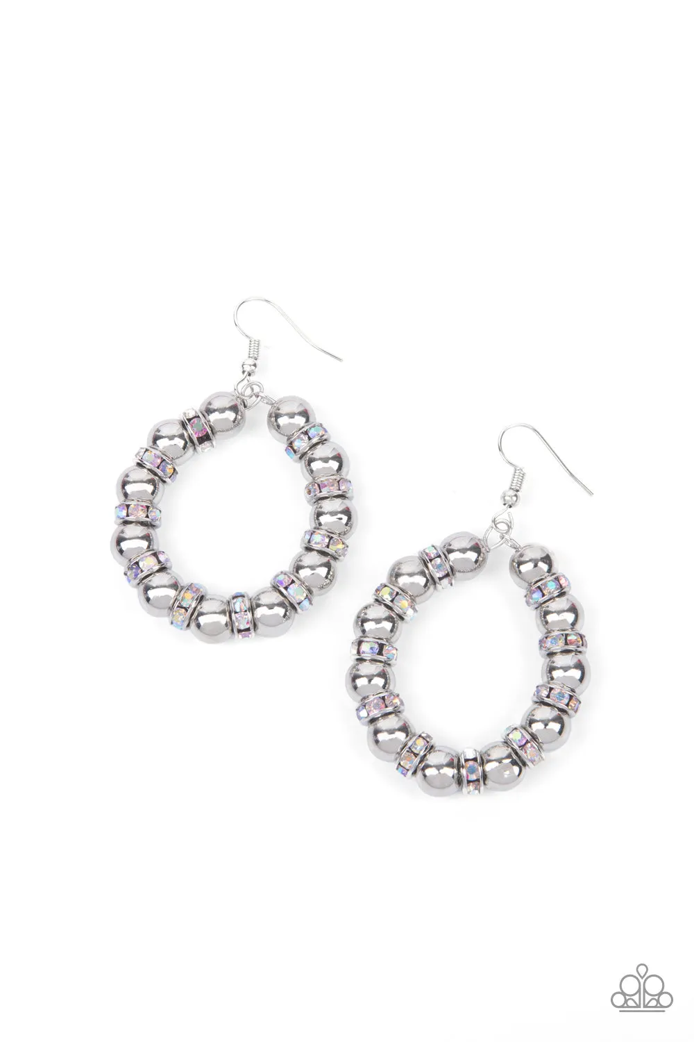 Paparazzi Cosmic Halo - Multi Iridescent Hoop Earring