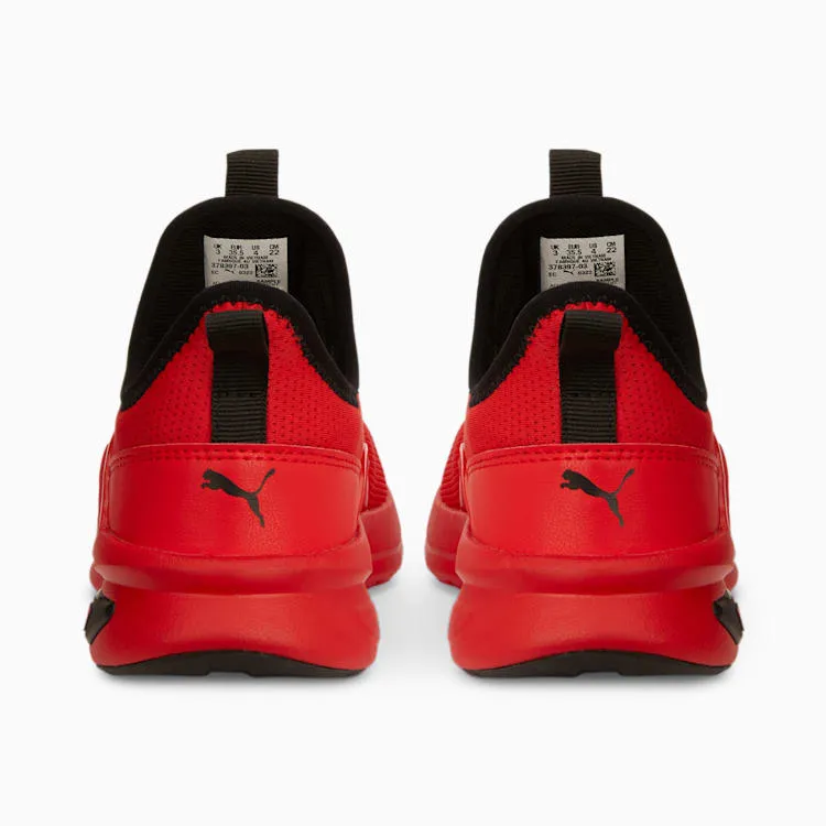 PUMA JUNIOR ENZO RED/BLACK SHOES