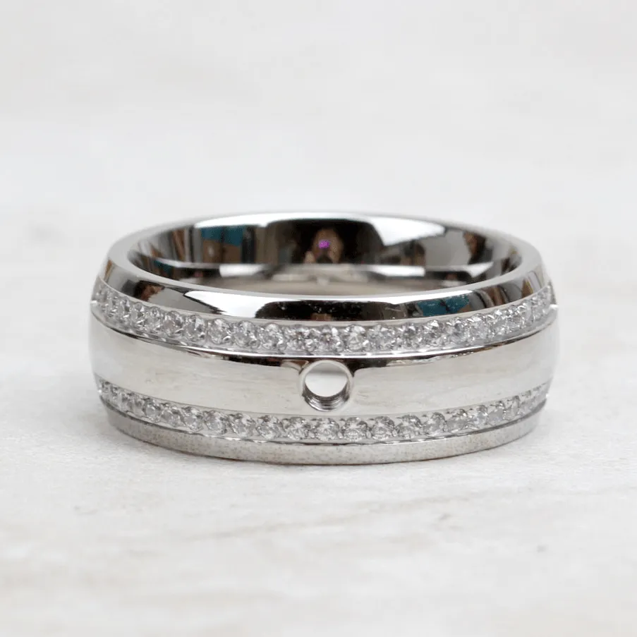 Qudo Interchangeable Lecce Ring | Silver