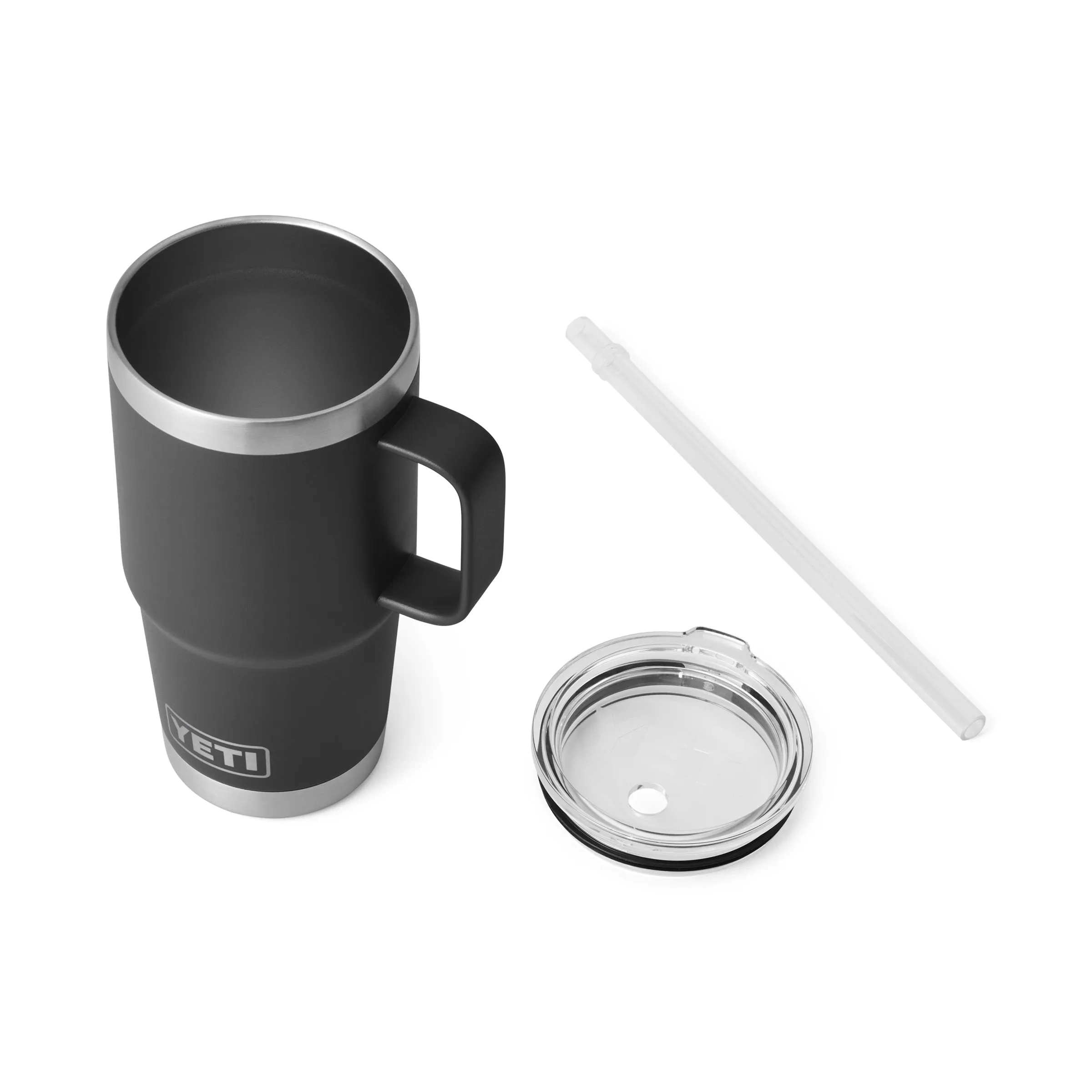 Rambler 25 oz Straw Mug Black