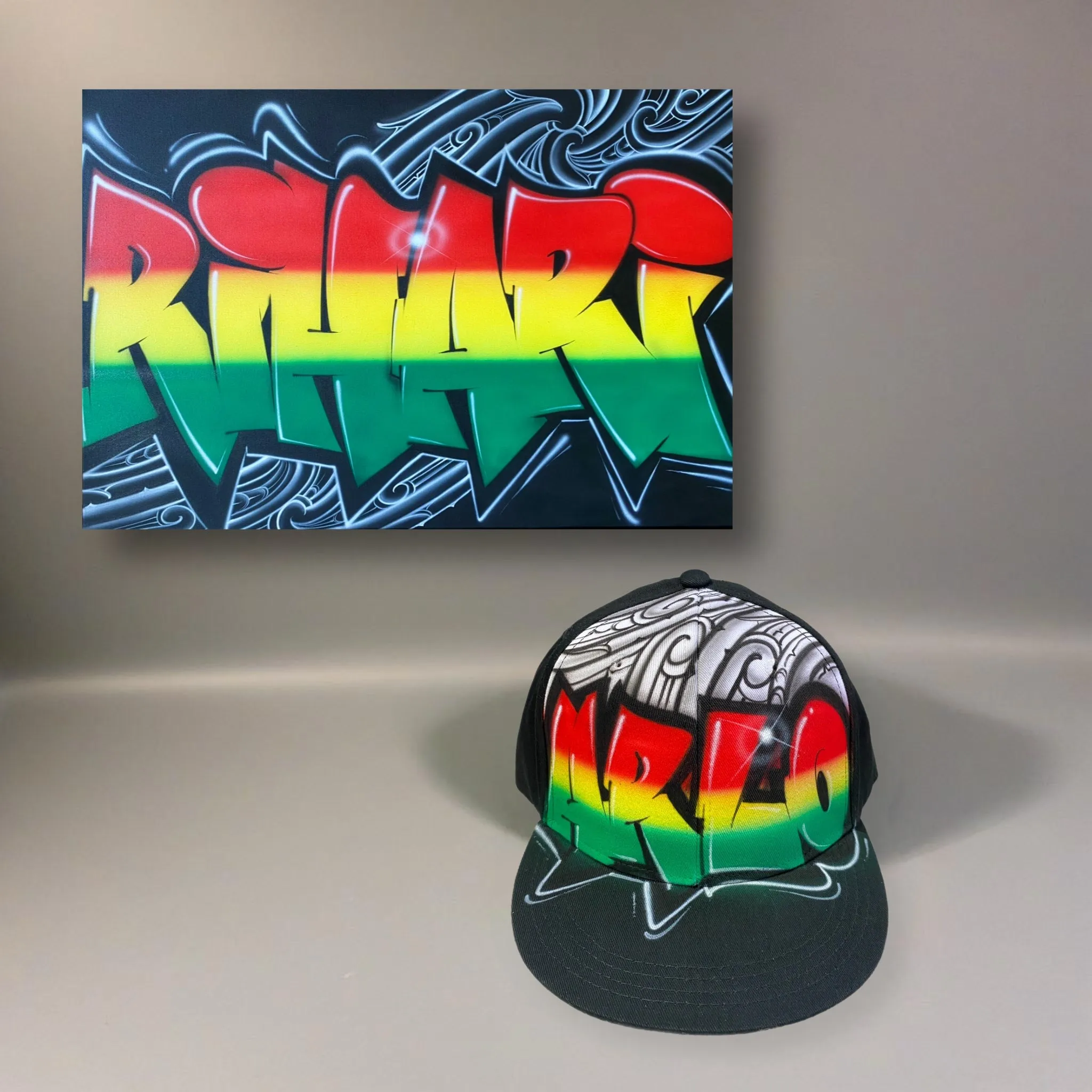 Rasta Maori Style Canvas and Cap Combo