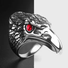 Raven's Head Ring