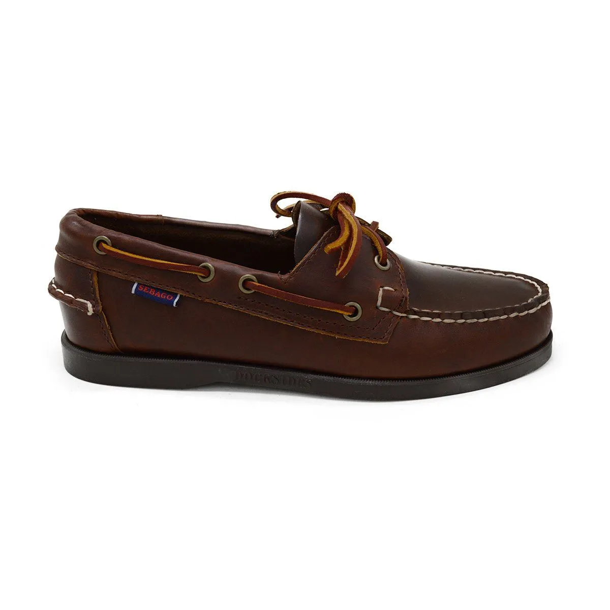 Sebago Docksides Portland Brown Oiled Waxed Shoes