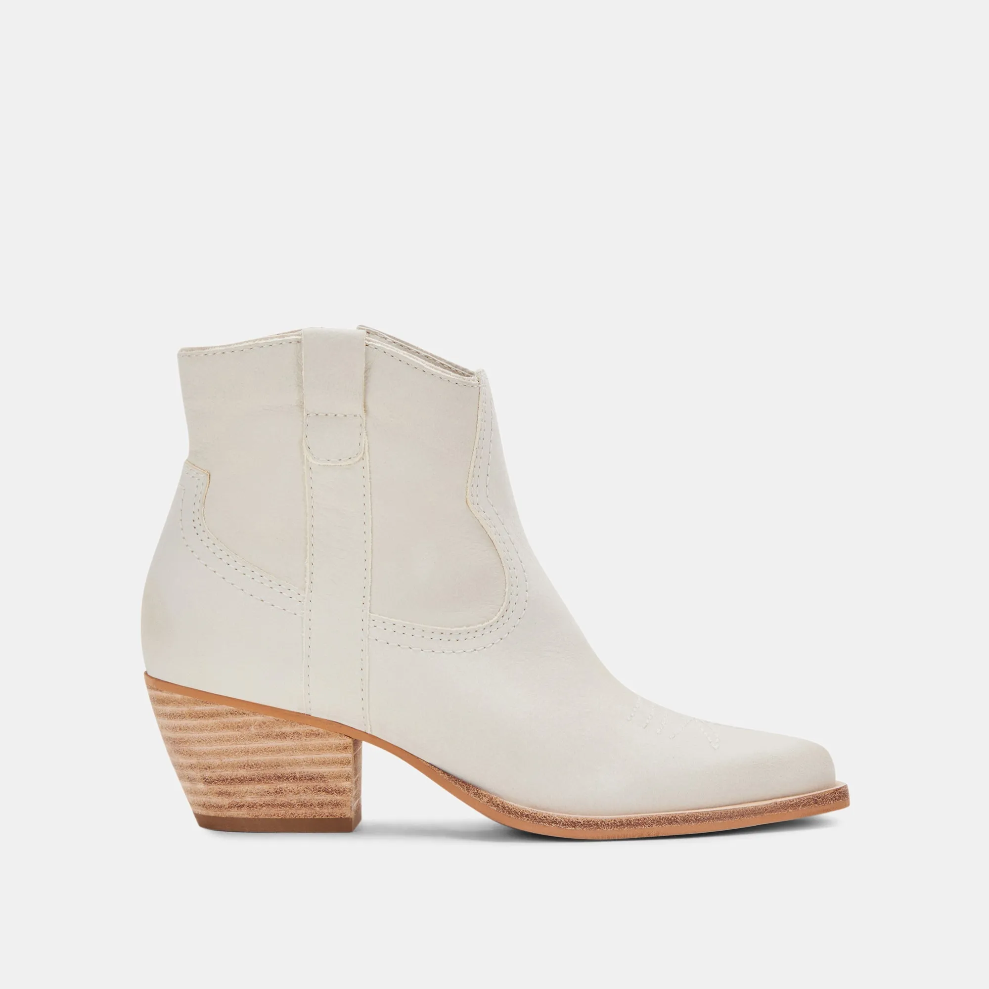 SILMA BOOTIES IVORY NUBUCK - re:vita