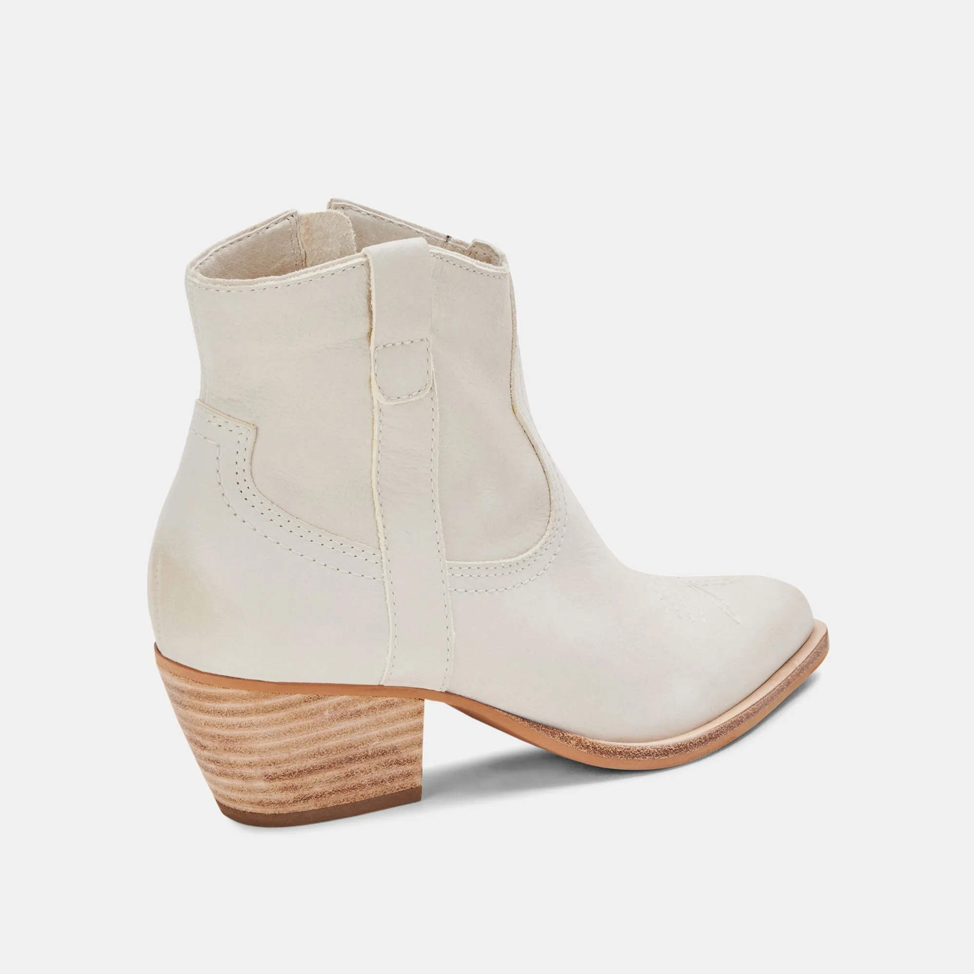 SILMA BOOTIES IVORY NUBUCK - re:vita