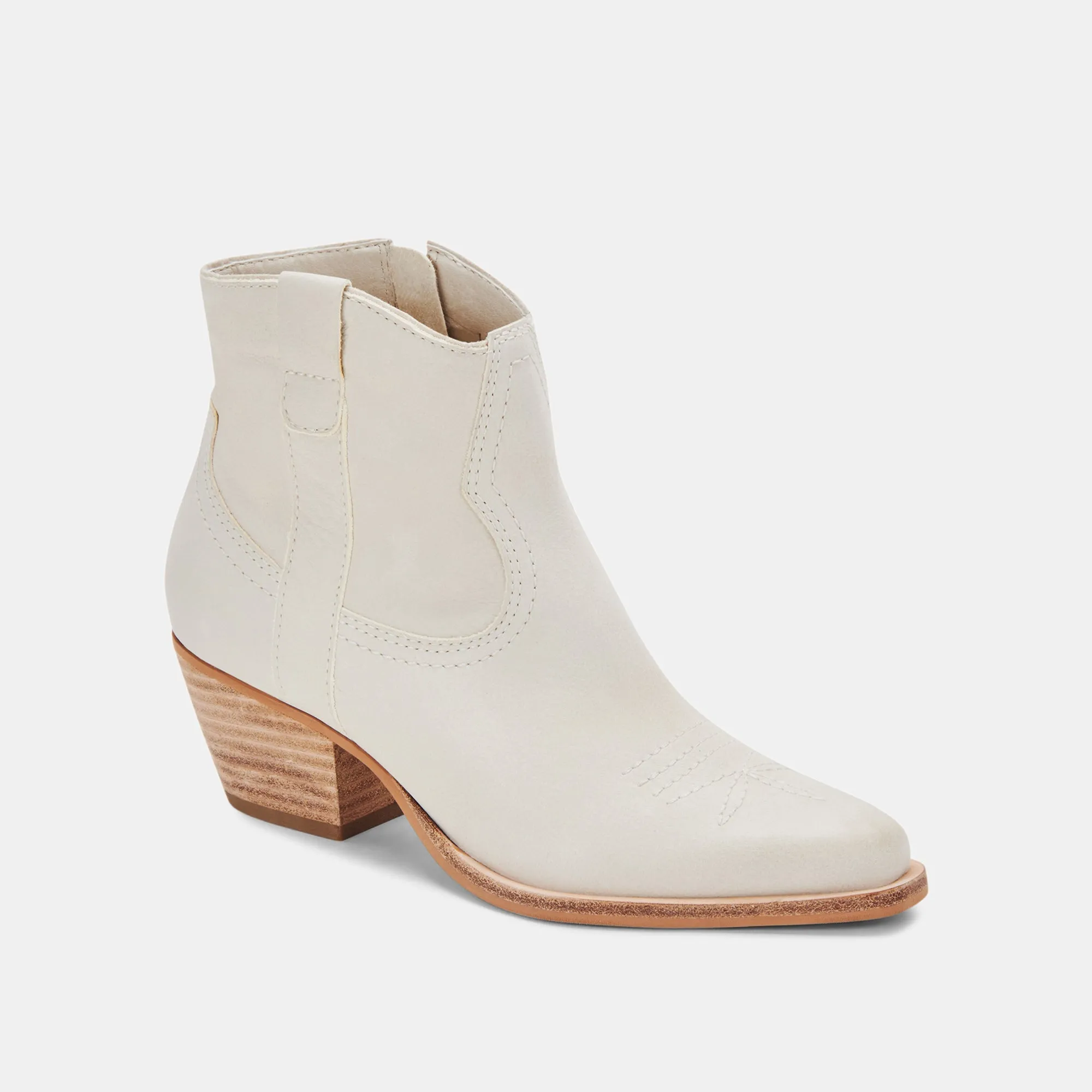 SILMA BOOTIES IVORY NUBUCK - re:vita