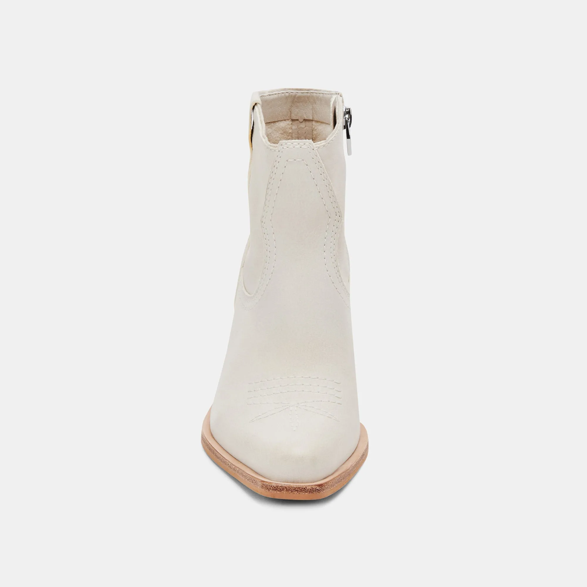 SILMA BOOTIES IVORY NUBUCK - re:vita