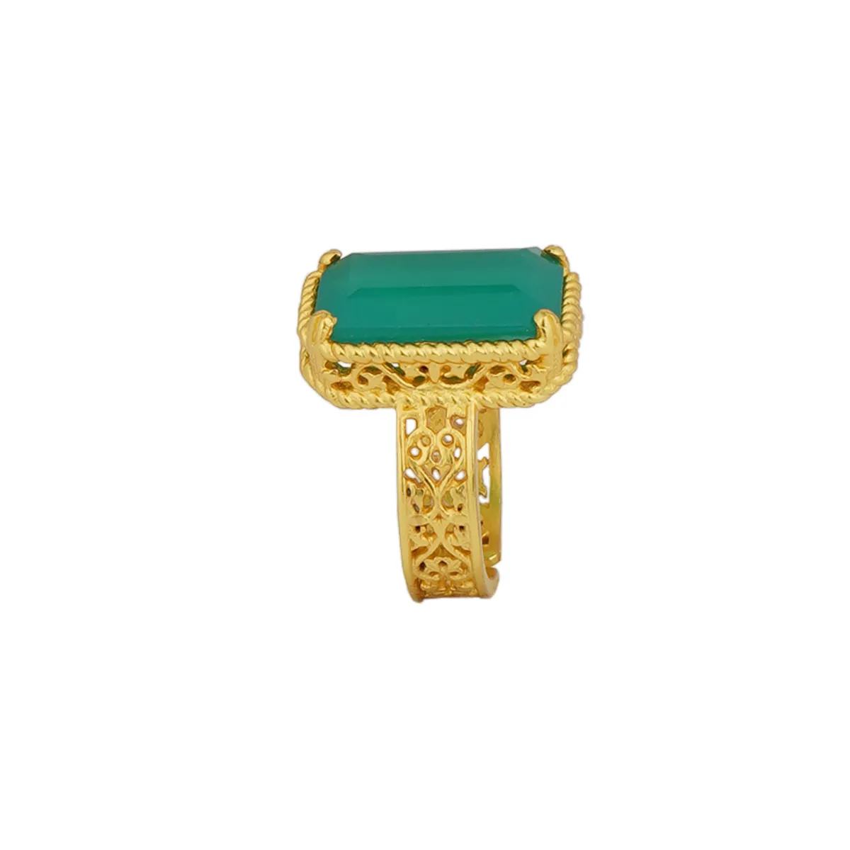 Style Never Fades Green Onyx Ring