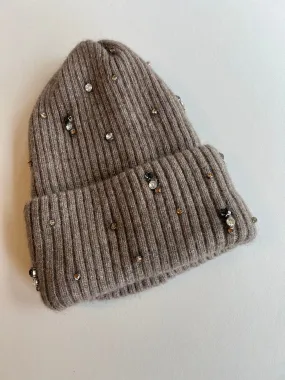 Swarovski Italian Toque | Beige