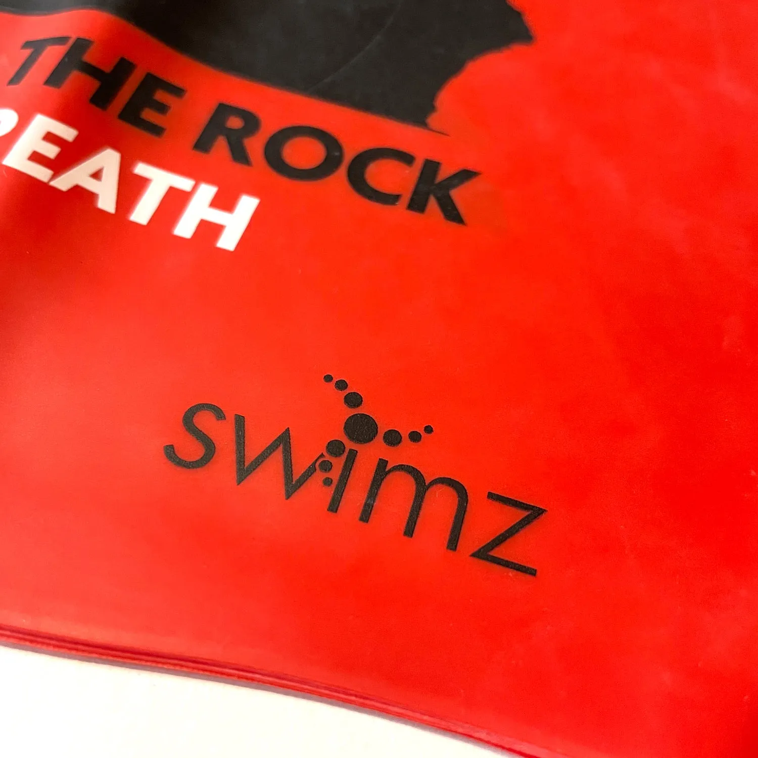 Swimz "Around The Rock" Silicone Swim Cap - Red